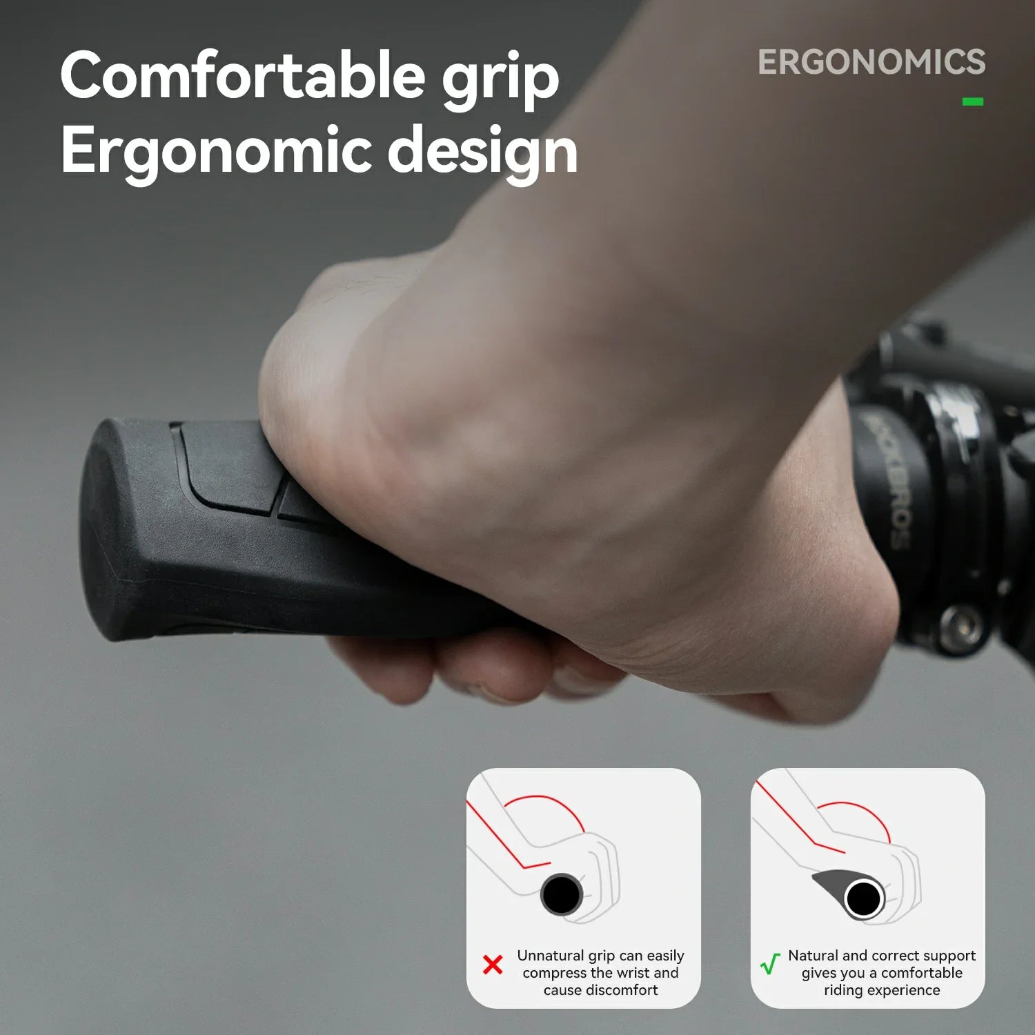 Wider Ergonomic Ball Handlebar Grips