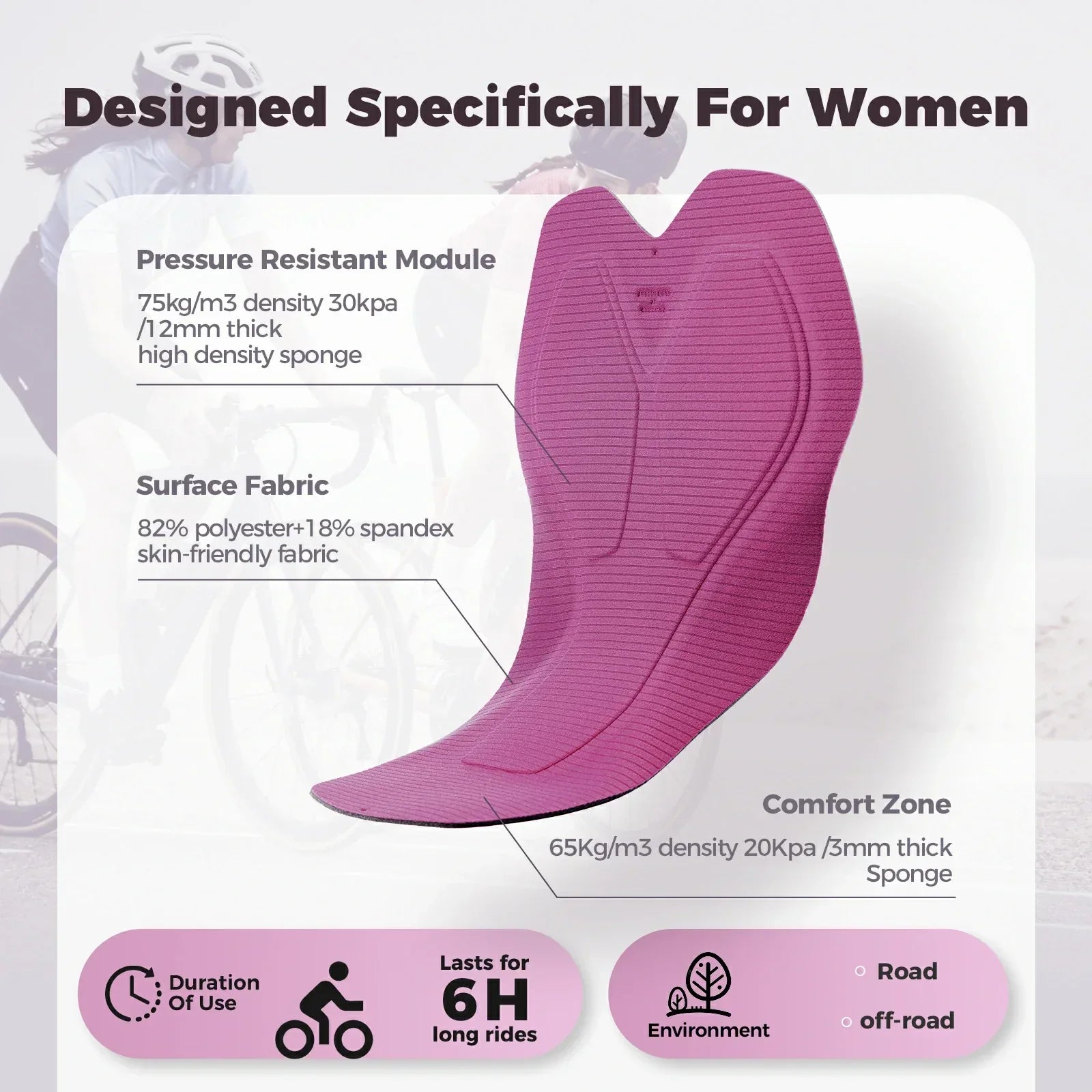 Cycling Skirt with Shorts | Women's Bike Skort High Waist Breathable