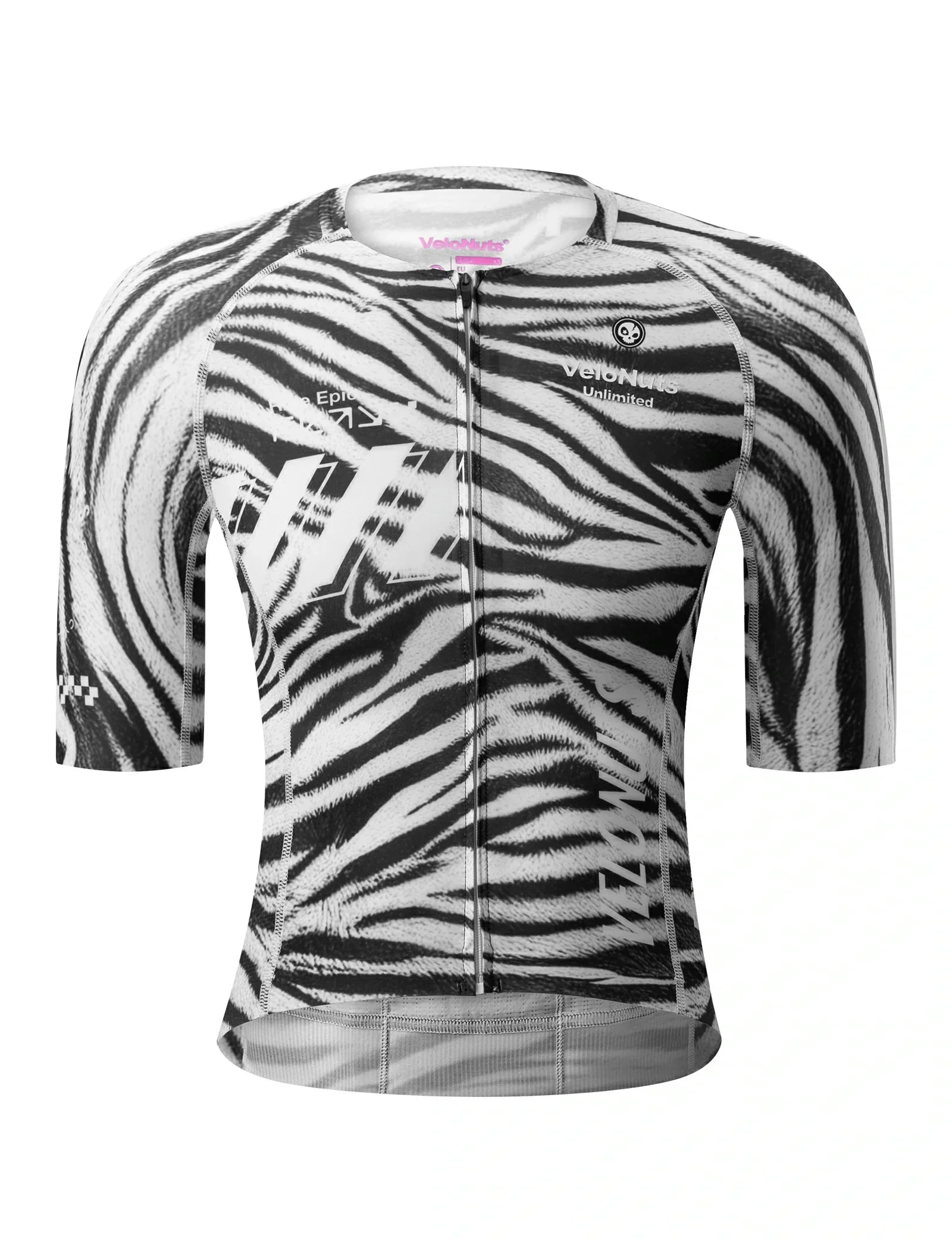 VeloNuts women?ˉs cycling jersey zebra stripe breathable